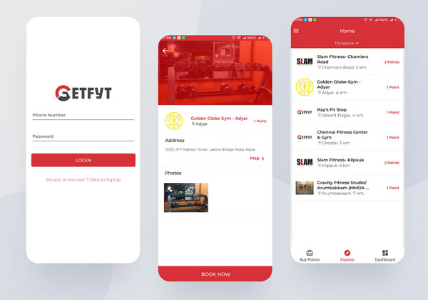 GetFyt's Outsourcing web app work